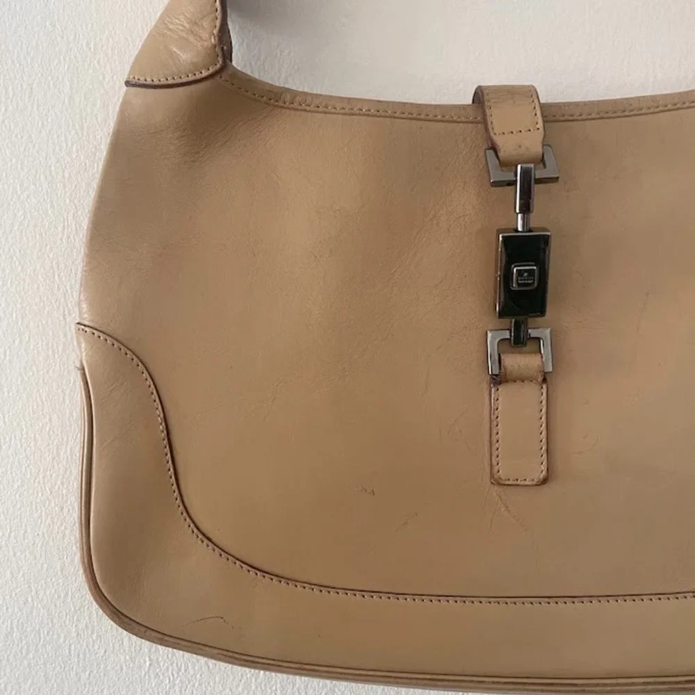 Vintage Gucci Jackie Tan Shoulder Bag - Picture 6 of 6